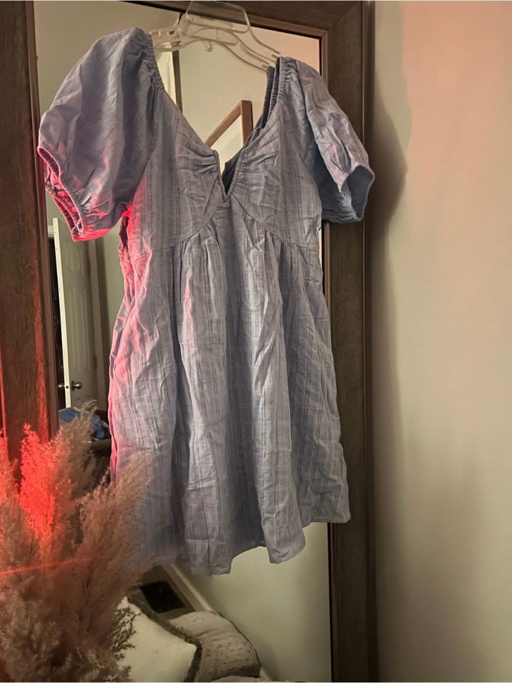 PERFECTLY PRISCILLA | Smock Open Back Mini Dress - Picture 7 of 7